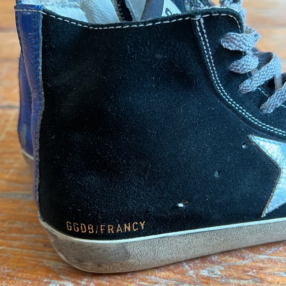 GOLDEN GOOSE GGDB Francy Sneakers NAVY Size 37 US 7 - Picture 3 of 6